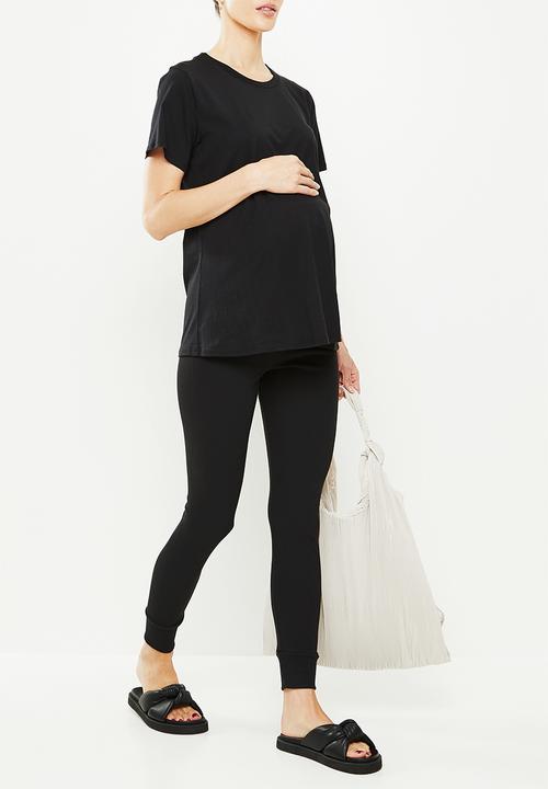 Superbalist - Rib tummy band legging - black
