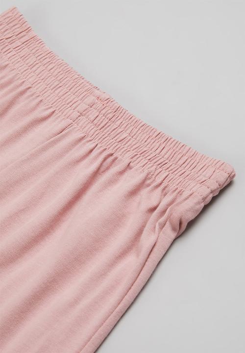 Pop Candy - Printed pj set - white & pink