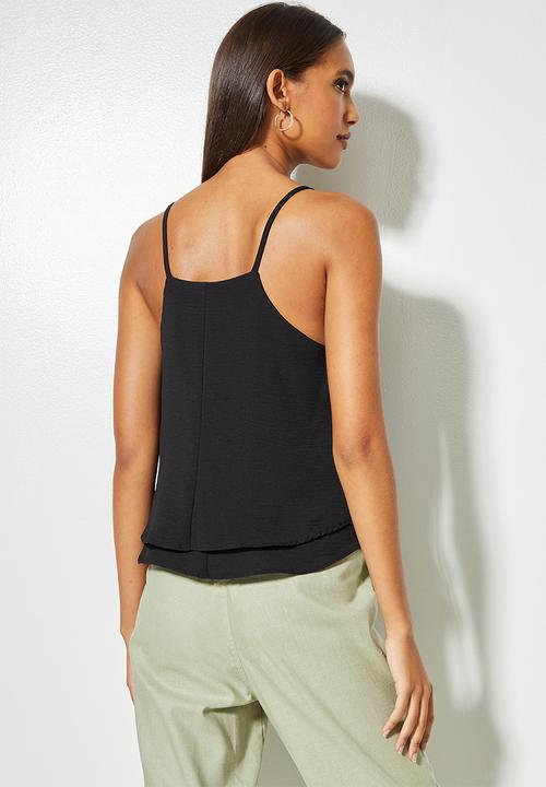 Superbalist - Squareneck basic cami - black