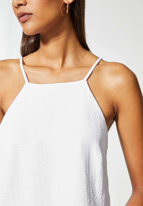 Superbalist - Squareneck basic cami - white