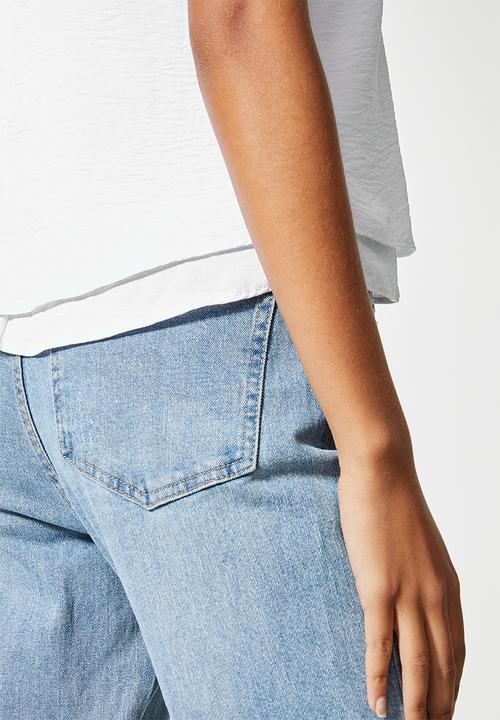 Superbalist - Squareneck basic cami - white
