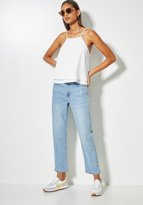 Superbalist - Squareneck basic cami - white