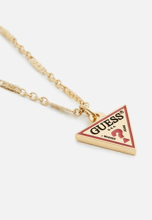 GUESS - L.a.triangle logo necklace - gold