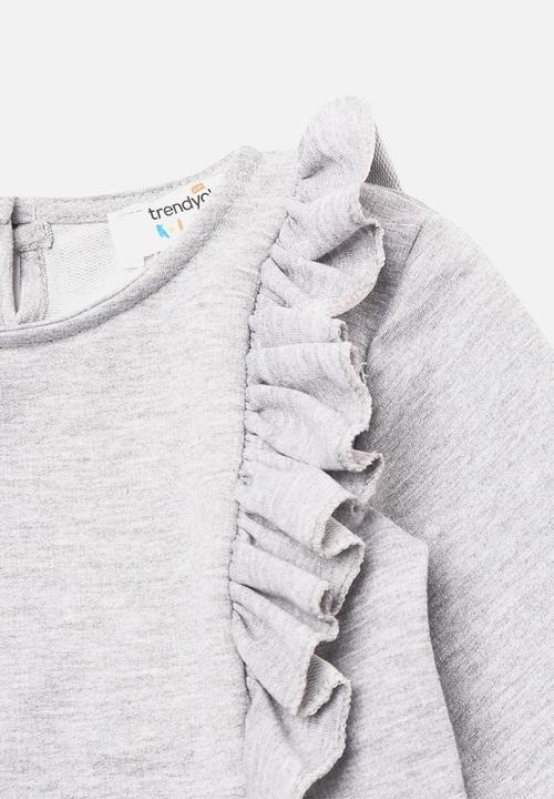 Trendyol - Babydoll frill dress - grey