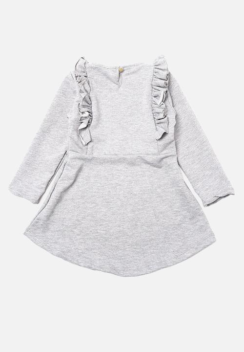 Trendyol - Babydoll frill dress - grey
