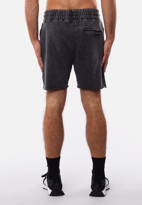 St. Goliath - Es fleece shorts - washed black