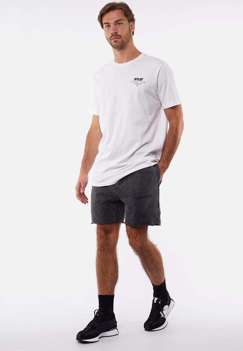 St. Goliath - Es fleece shorts - washed black