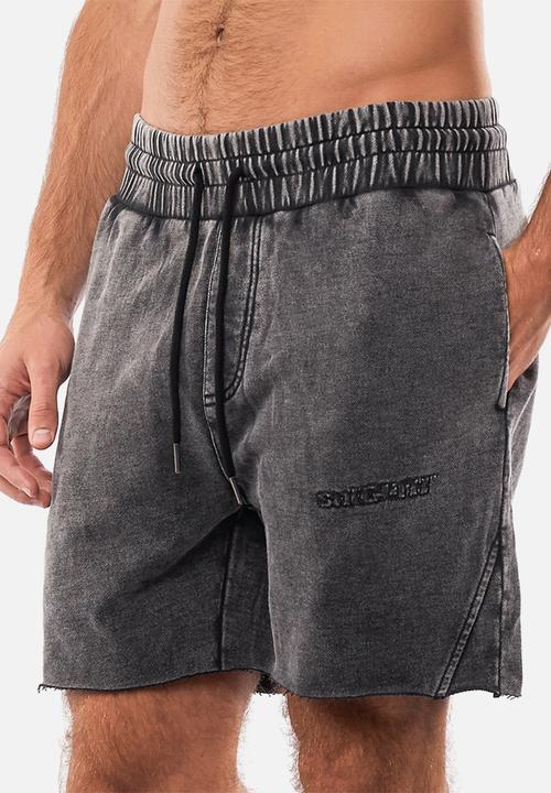 St. Goliath - Es fleece shorts - washed black