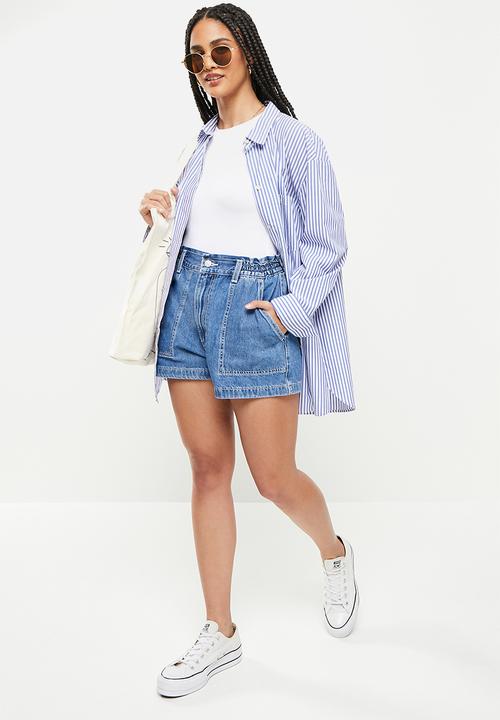 Levi’s® - High waist a-line short - blue