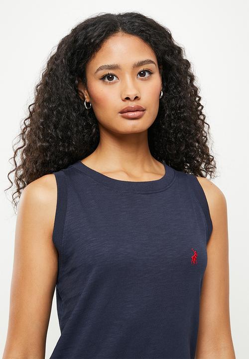 POLO - Denny sleeveless T-shirt dress - navy