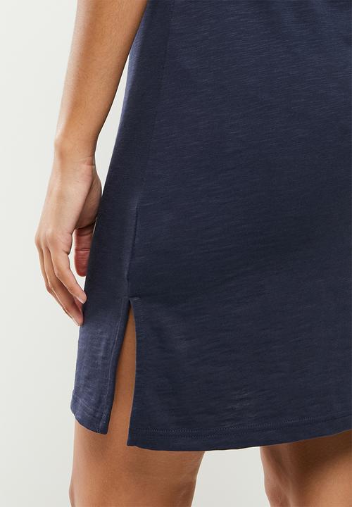 POLO - Denny sleeveless T-shirt dress - navy
