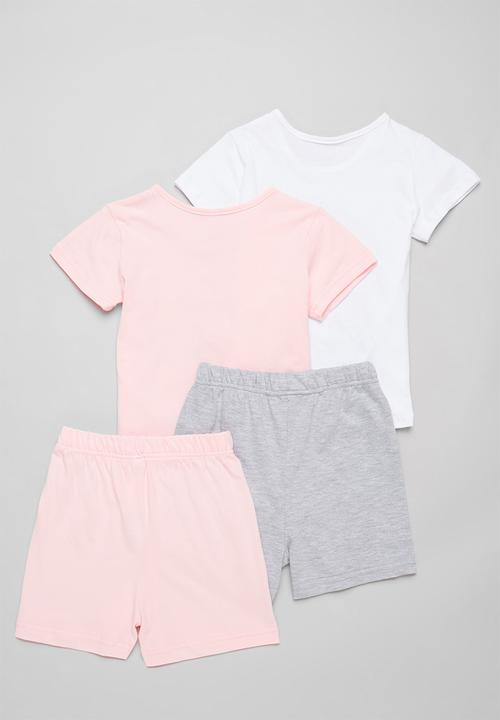 Pop Candy - 2 Pack pj set - pink & grey