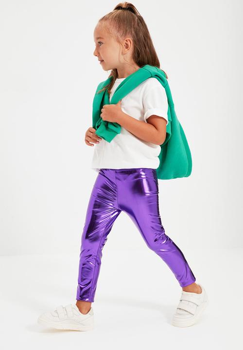 Trendyol - Leggings - metallic purple