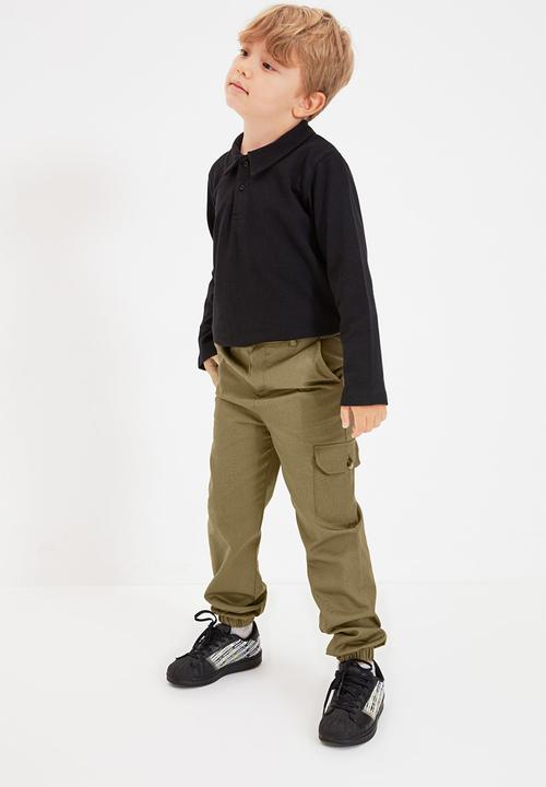 Trendyol - Cuffed apants - khaki
