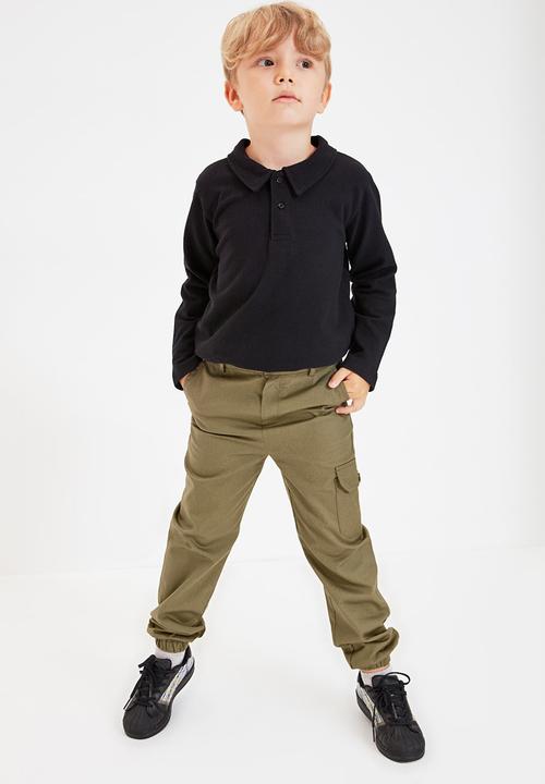 Trendyol - Cuffed apants - khaki