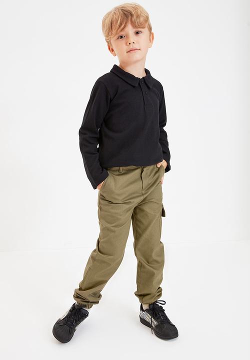 Trendyol - Cuffed apants - khaki