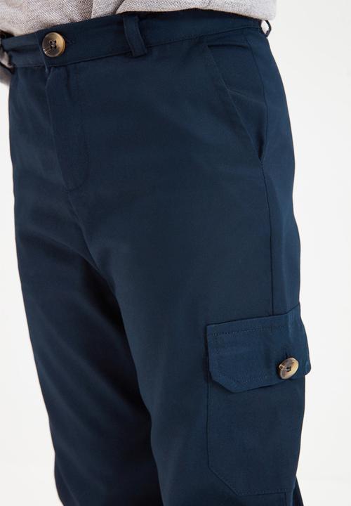 Trendyol - Cuffed pants - navy