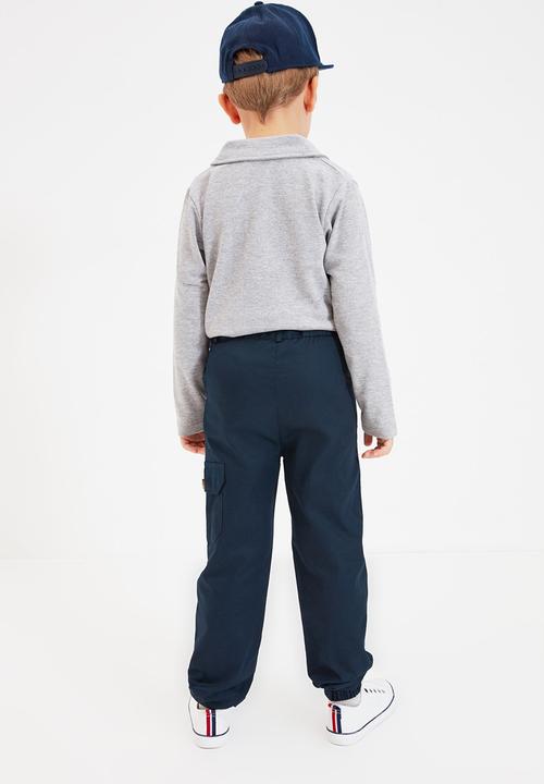 Trendyol - Cuffed pants - navy