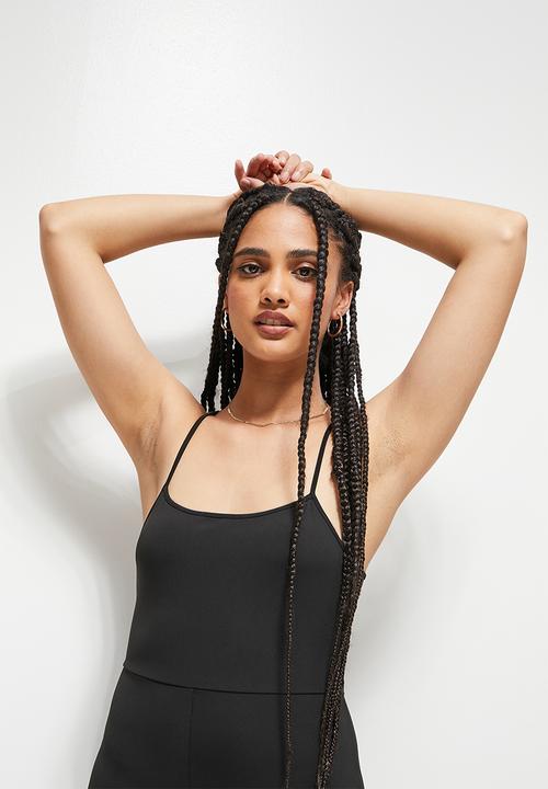 Blake - Cami playsuit - black