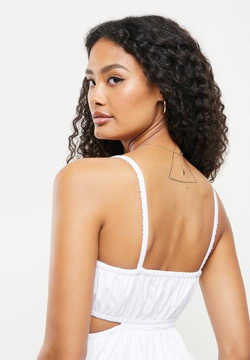 Cotton On - Woven marli midi dress - white