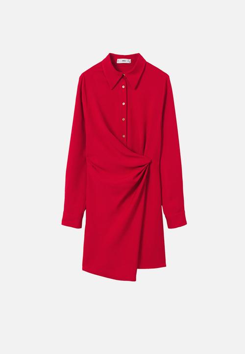 MANGO - Dress alas - red
