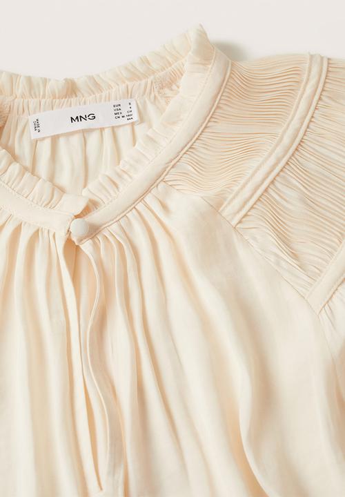 MANGO - Blouse bril - light pastel yellow