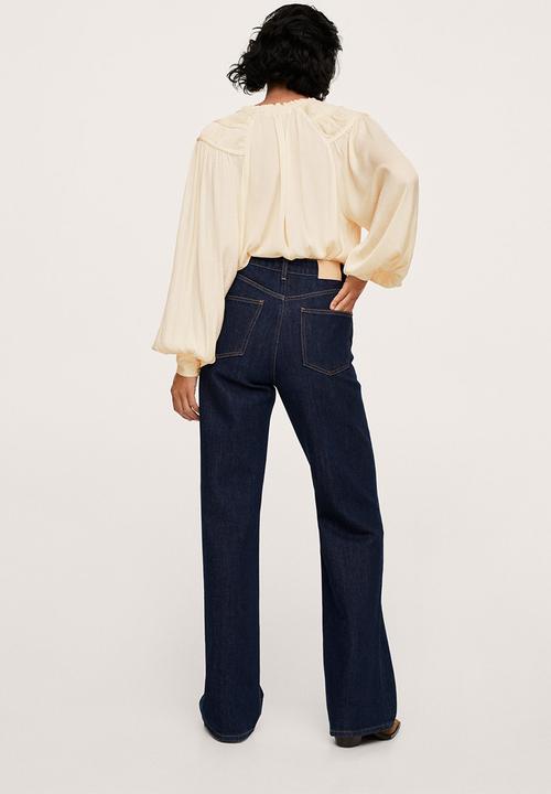 MANGO - Blouse bril - light pastel yellow