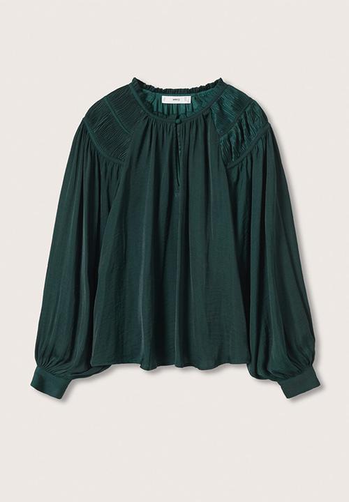 MANGO - Blouse bril - green