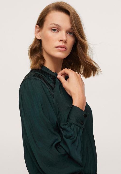 MANGO - Blouse bril - green