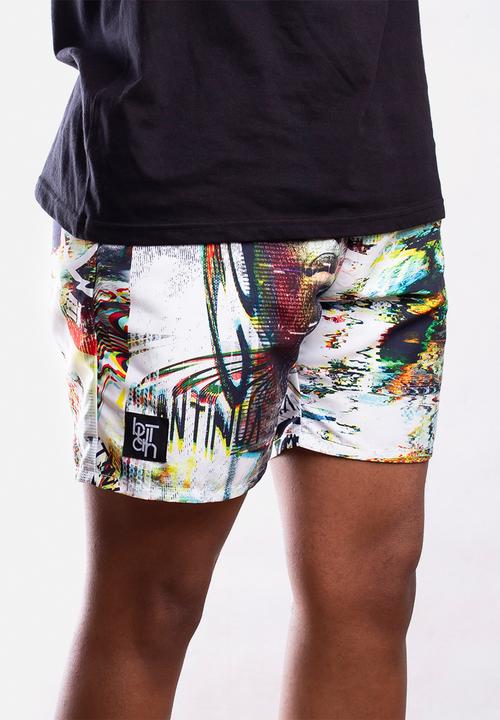Butan - Aluta glitch pattern shorts - multi