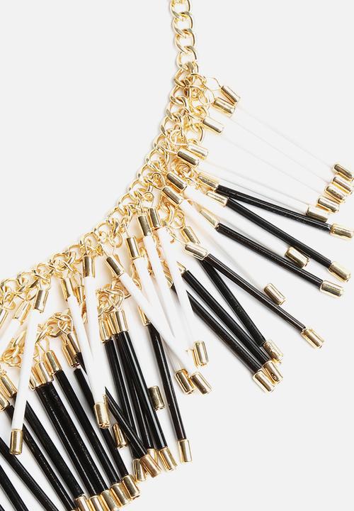 New Look - Double Layer Bugle Bead Necklace