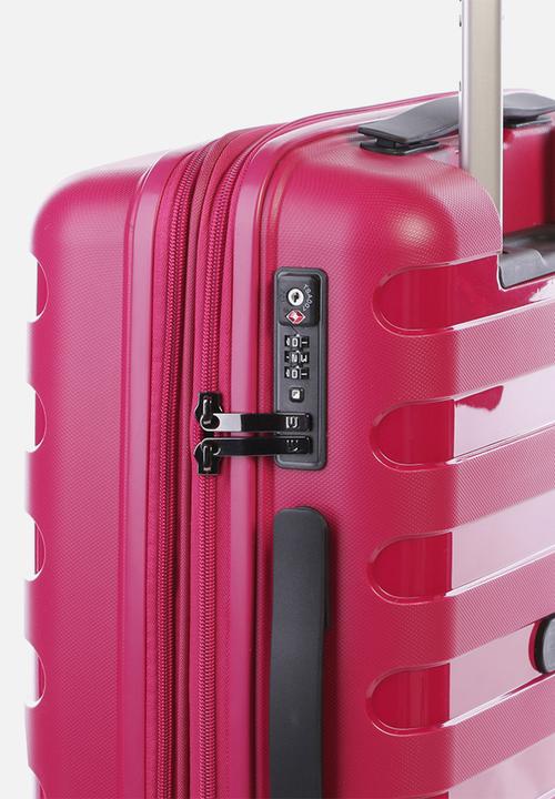 Cellini - Sonic 4 wheel trolley - 54cm berry