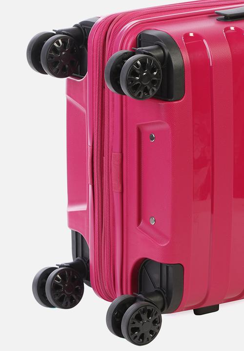 Cellini - Sonic 4 wheel trolley - 54cm berry