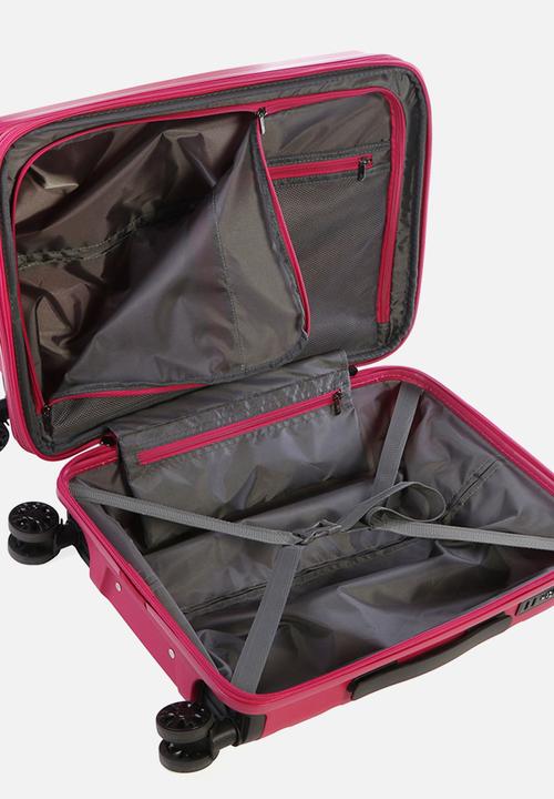 Cellini - Sonic 4 wheel trolley - 54cm berry