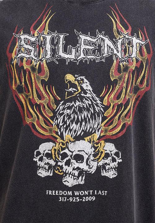 Silent Theory - Territory muscle fit short sleeve tee - vintage black