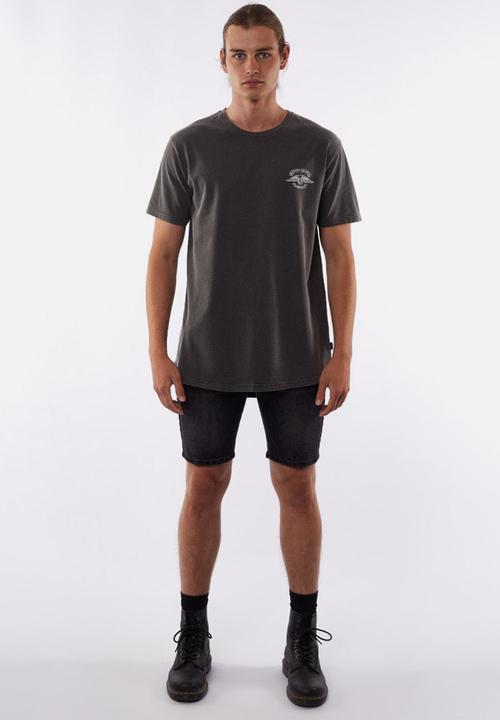Silent Theory - Permanence eagle short sleeve tee - charcoal