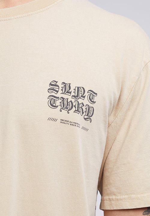 Silent Theory - Uneasy short sleeve tee - tan