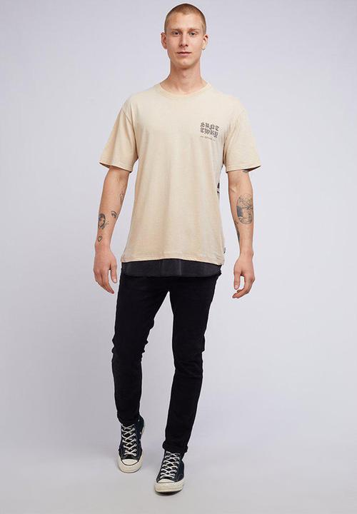 Silent Theory - Uneasy short sleeve tee - tan