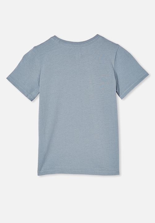 Cotton On - Core short sleeve tee - dusty blue