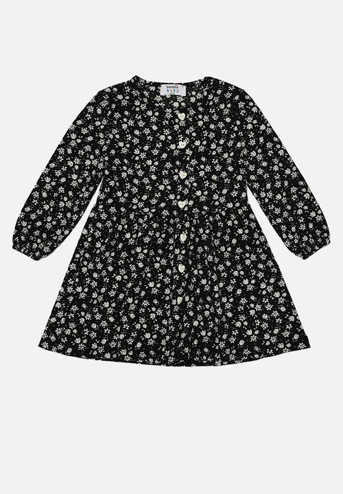 Trendyol - Floral print dress - black