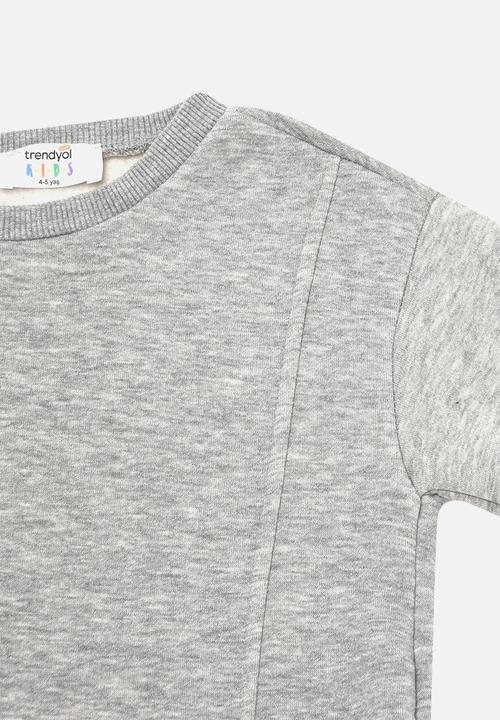 Trendyol - Plain sweatshirt - grey
