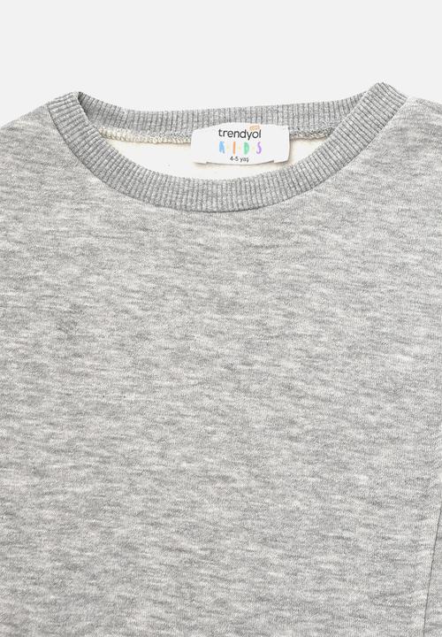 Trendyol - Plain sweatshirt - grey