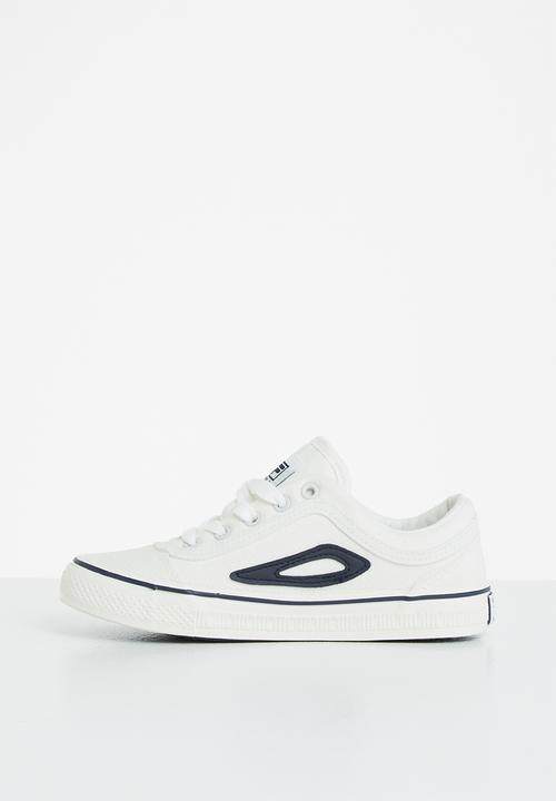 FILA - Classic border 2 canvas - white/navy