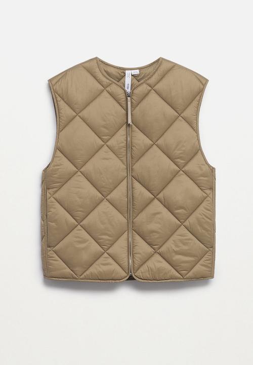 MANGO - Waistcoat bang - medium brown