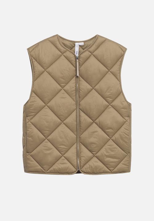 MANGO - Waistcoat bang - medium brown