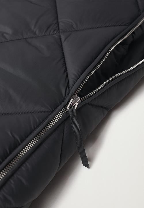 MANGO - Waistcoat bang - black