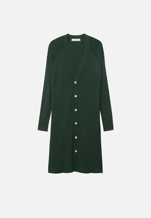 MANGO - Cardigan almar - green