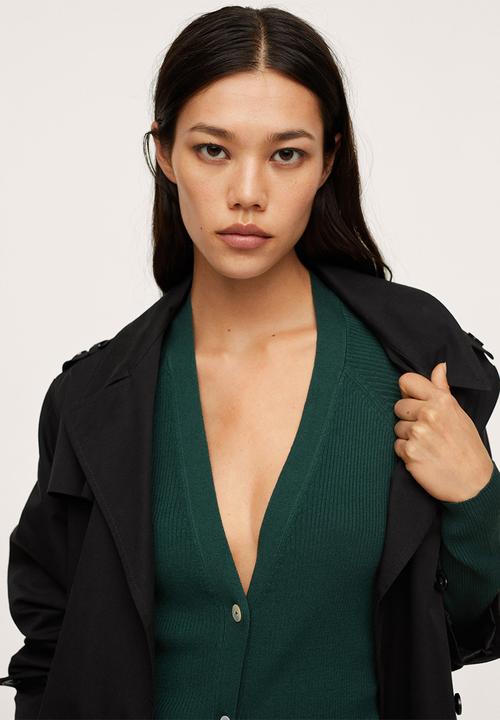 MANGO - Cardigan almar - green