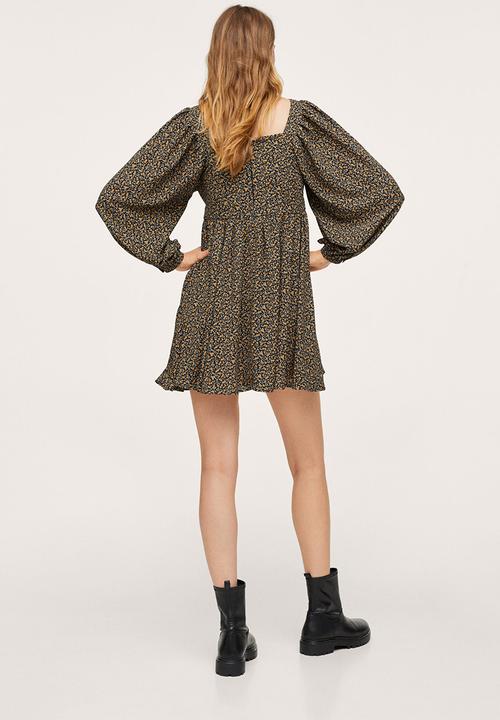 MANGO - Dress berti - brown