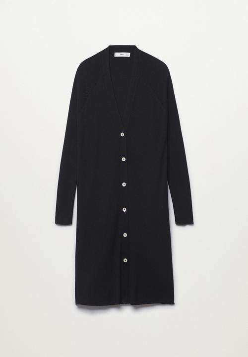 MANGO - Cardigan almar - black